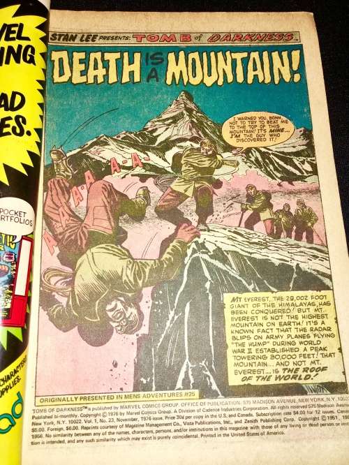 TOMB OF DARKNESS NO 23 1976 (MARVEL )VF