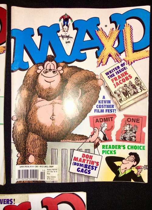 MAD MAG X3,,,#114,#115,(#20 COLLECTORS COVER) (2001-2002)1 BID TAKES ALL.