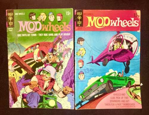 MODWHEELS NO 3  1971 F  NO 5  1972 VF (GOLDKEY)
