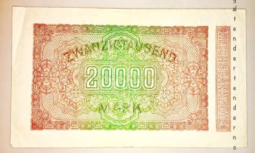 20000 MARK 20TH SEP 1923 BERLIN GERMANY REICHSBANK