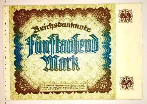 5000  MARK 1922  GERMANY