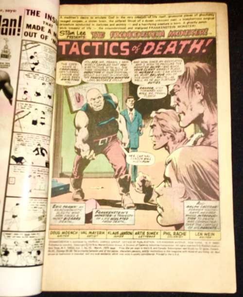 FRANKENSTEIN MONSTER  NO 15 1975 (  MARVEL )  F+