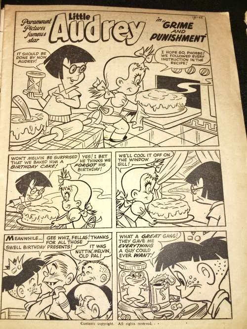 LITTLE AUDREY X 2 NO 85, 18-45 1969(HARVEY)