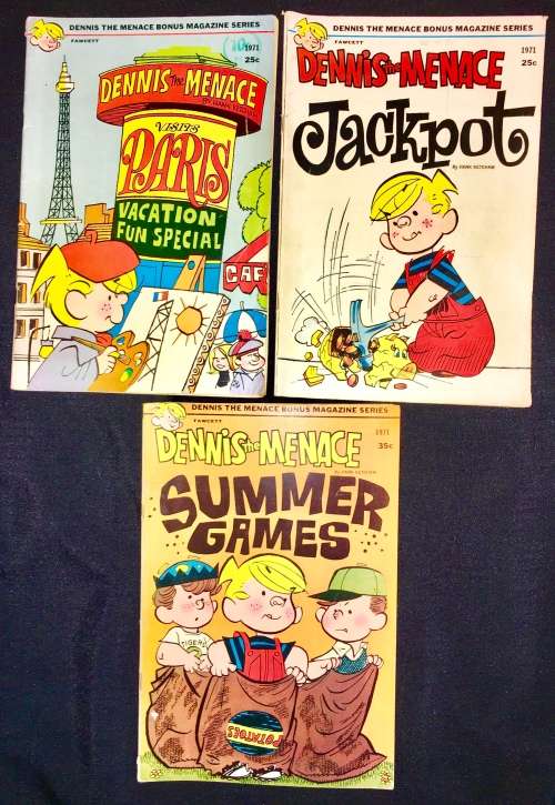 DENNIS THE MENACE SET OF 3,,,,NO 93,NO 94,NO 95 1971(FAWCETT)VF+
