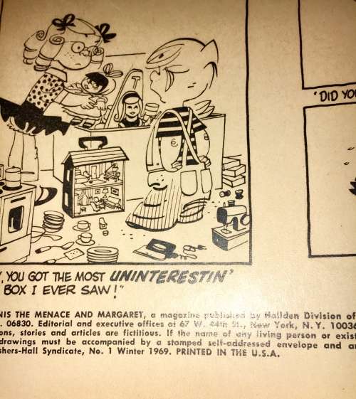DENNIS THE MENACE AND MARGARET NO11969 (FAWCETT)VF+