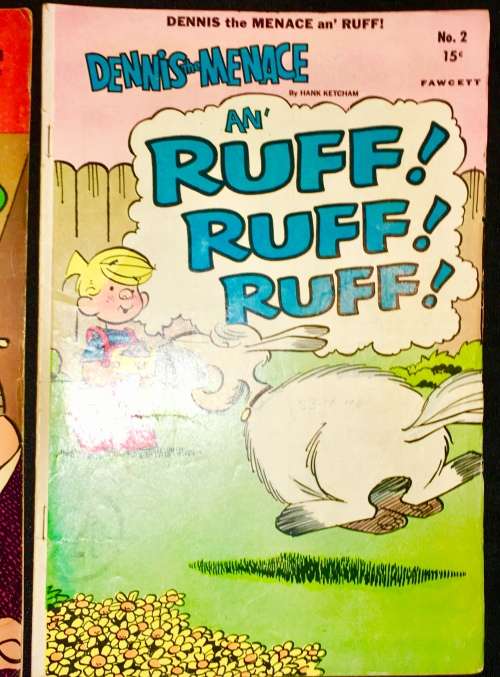 DENNIS THE MENACE AND MISTER WILSON NO 1  & NO 2 1969 (FAWCETT)VF+