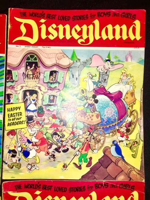 DISNEYLAND COLLECTORS X 4  NO 5,NO 7,NO 8,NO 9 1971 (WALT DISNEY PRODUCTION)VF
