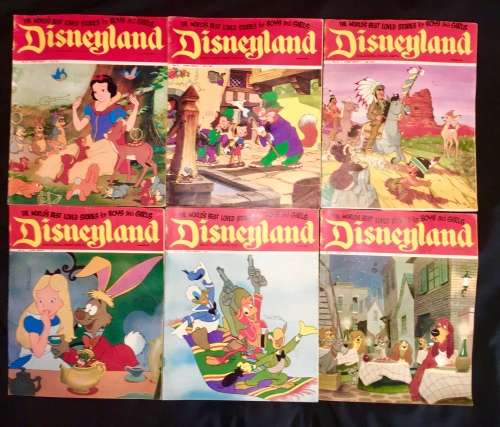 DISNEYLAND COLLECTORS X 6  NO 10,NO 11,NO 12,NO 13,NO 14,NO 15 1971 (WALT DISNEY PRODUCTION)VF