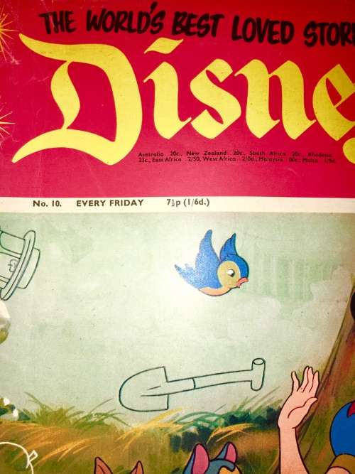 DISNEYLAND COLLECTORS X 6  NO 10,NO 11,NO 12,NO 13,NO 14,NO 15 1971 (WALT DISNEY PRODUCTION)VF