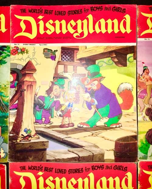 DISNEYLAND COLLECTORS X 6  NO 10,NO 11,NO 12,NO 13,NO 14,NO 15 1971 (WALT DISNEY PRODUCTION)VF