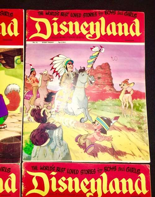 DISNEYLAND COLLECTORS X 6  NO 10,NO 11,NO 12,NO 13,NO 14,NO 15 1971 (WALT DISNEY PRODUCTION)VF