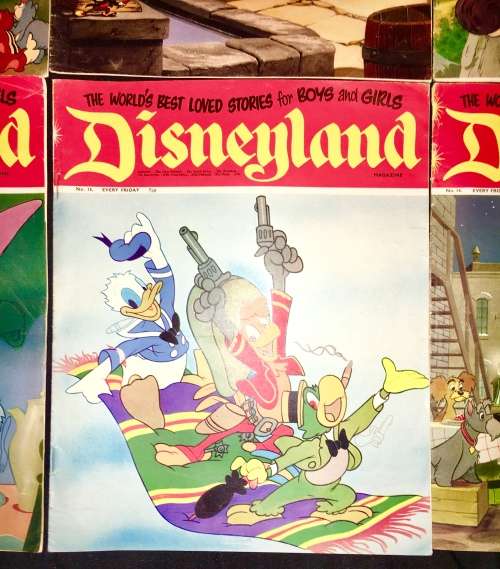 DISNEYLAND COLLECTORS X 6  NO 10,NO 11,NO 12,NO 13,NO 14,NO 15 1971 (WALT DISNEY PRODUCTION)VF