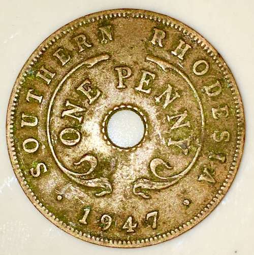 RHODESIA 1947 1 PENNY SOUTHERN
