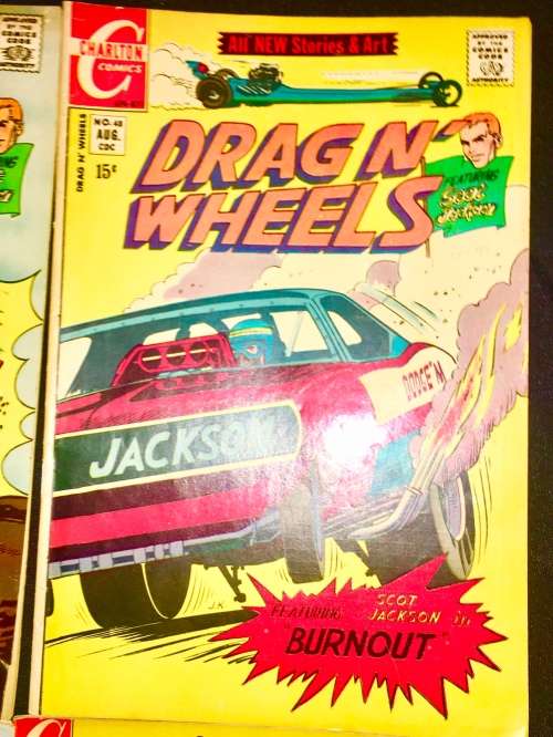 DRAG N  WHEELS X 6  NO38 1969 ,NO47,NO 48,NO53,NO57,NO58  (CHARLTON)VF