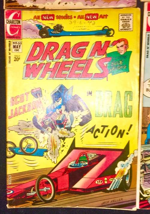 DRAG N  WHEELS X 6  NO38 1969 ,NO47,NO 48,NO53,NO57,NO58  (CHARLTON)VF