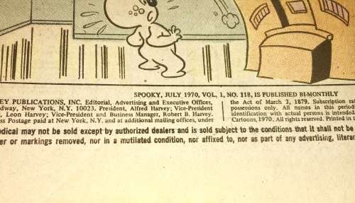 SPOOKY NO 118 1970 (HARVEY)VF