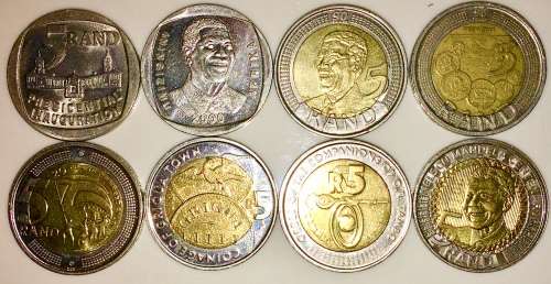 COMPLETE SET OF COMMEMORATIVE R5 COINS 1994 TO 2019 HIGH GRADE COINS