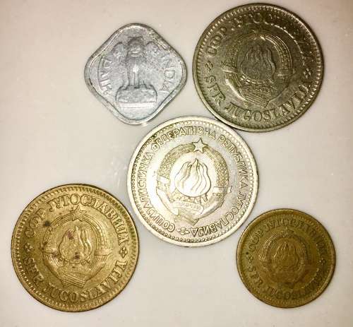 YUGOSLAVIA  1 DINARA X 3 & 10 PARA, 5 PA 1965-1968(1 BID TAKES ALL)
