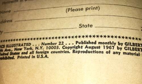 CLASSIC ILLUSTRATED PATHFINDER   NO 22  1967 (GILBERSON)F