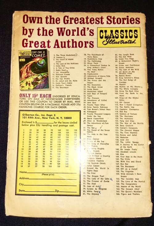 CLASSIC ILLUSTRATED PATHFINDER   NO 22  1967 (GILBERSON)F