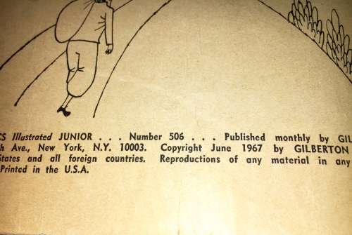 CLASSIC ILLUSTRATED JUNIOR 3 LITTLE PIGS   NO 506  1967 (GILBERSON)F