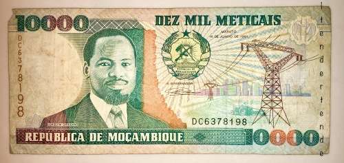 10000 METICAIS 1991 MOZAMBIQUE