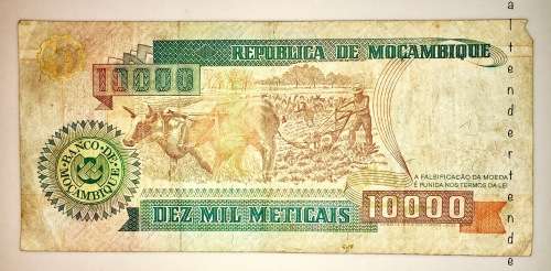 10000 METICAIS 1991 MOZAMBIQUE