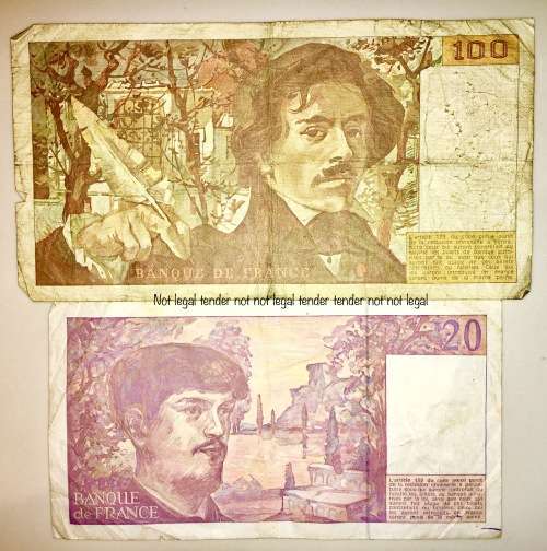 FRANCE X2,,,,100 FRANCS 1981 & 50 FRANCS 1991