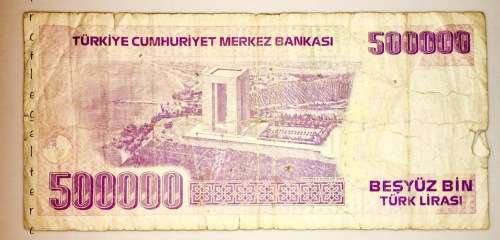 TURKEY 5,000,00 TURK LIRASI 1997