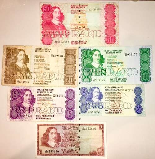 COMPLETE SET OF GPC DE KOCK  & DECIMAL NOTES 1973 R50 - R1  [1 BID TAKES ALL]
