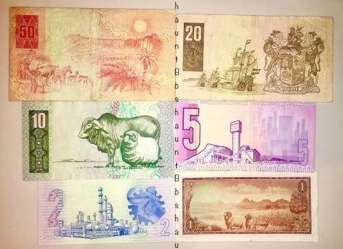 COMPLETE SET OF GPC DE KOCK  & DECIMAL NOTES 1973 R50 - R1 UNC-EF  [1 BID TAKES ALL]