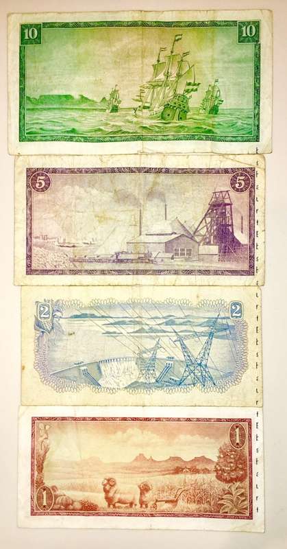 COMPLETE SET OF TW DE JONG & DECIMALS R10-R1 1967[1 BID TAKES ALL]