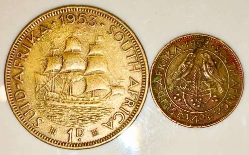 1953 1 PENNY & 1/4 PENNY