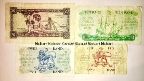 G,RISSIK COMPLETE SET OF 1961; R20 , R10 , R2 & R1 (1 BID TAKES ALL)