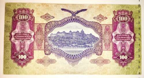 BUDAPEST 100 PENGO 1930 EF(BIG NOTE)