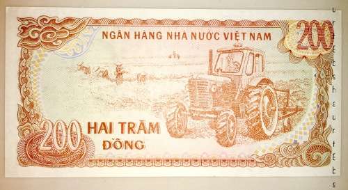 VIETNAM 200 DONG 1987 UNC GEM