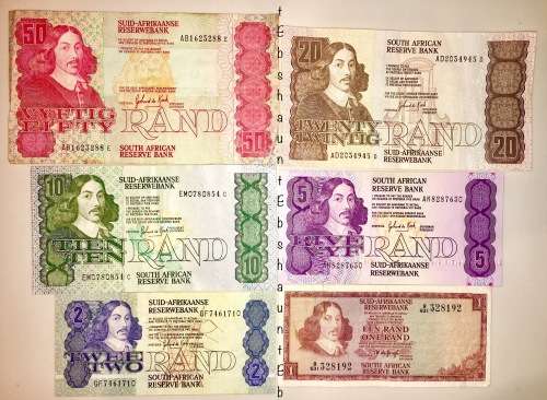 COMPLETE SET OF GPC DE KOCK  & DECIMAL NOTES 1973 R50 - R1  [1 BID TAKES ALL]