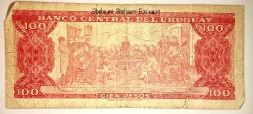 URUGUAY 100 PESOS1966