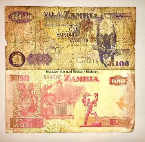 ZAMBIA 100 KWACHA & 50 KWACHA