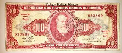 BRASIL 100 CRUZEIROS 1966