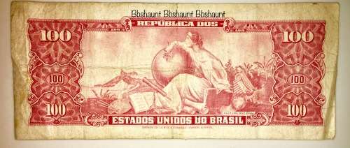 BRASIL 100 CRUZEIROS 1966
