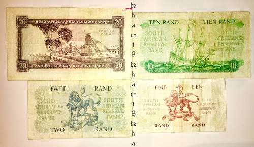 COMPLETE SET 1961 R20, R10, R2, R1-DECIMALS, VARIOUS GOVERNORS (1 BID TAKES ALL)