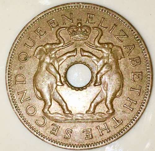 RHODESIA & NYASALAND 1 PENNY 1956