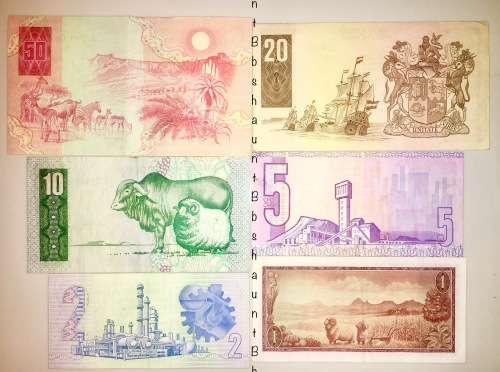 GPC DE KOCK COMPLETE SET OF REPLACEMENT NOTES & DECIMALS 1973 R50 - R1 UNC-AUNC [1 BID TAKES ALL]