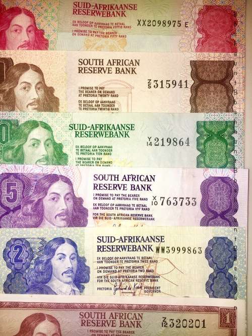 GPC DE KOCK COMPLETE SET OF REPLACEMENT NOTES & DECIMALS 1973 R50 - R1 UNC-AUNC [1 BID TAKES ALL]