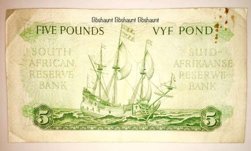 5 POUNDS 1956-03-23 AFR/ENG