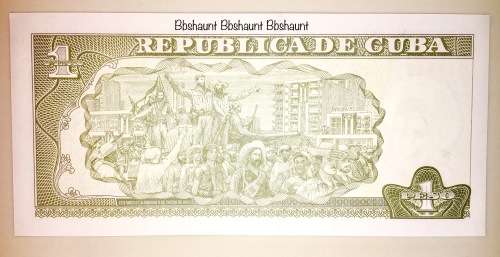 CUBA 1 PESO 2016 UNC CRISP NOTE