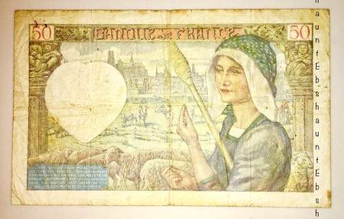 FRANCE 50 FRANCS 1940