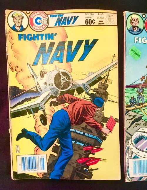 FIGHTIN NAVY X2  NO 126 and NO 132  1983-1984 (CHARLTON)VG