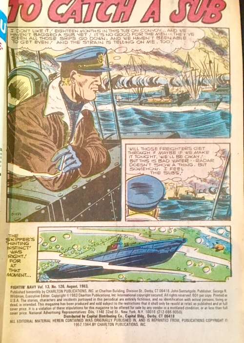 FIGHTIN NAVY X2  NO 126 and NO 132  1983-1984 (CHARLTON)VG